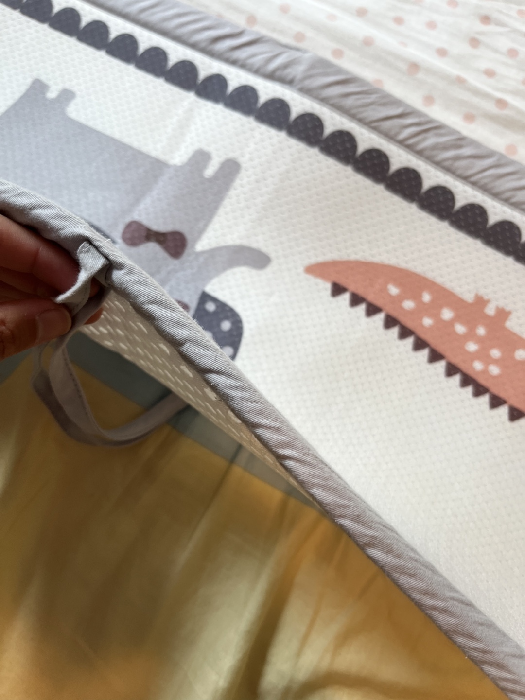 BreathableBaby Crib Bumper, Animals Print, 4 Sides - photo 3