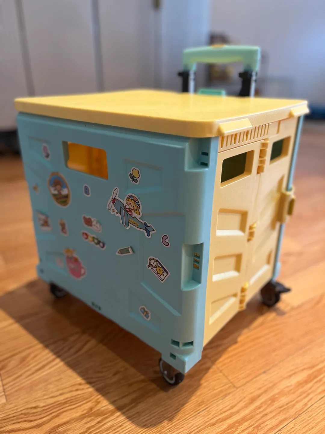 90% new✨🌈Portable Collapsible Shopping Cart with Wheels thumbnail