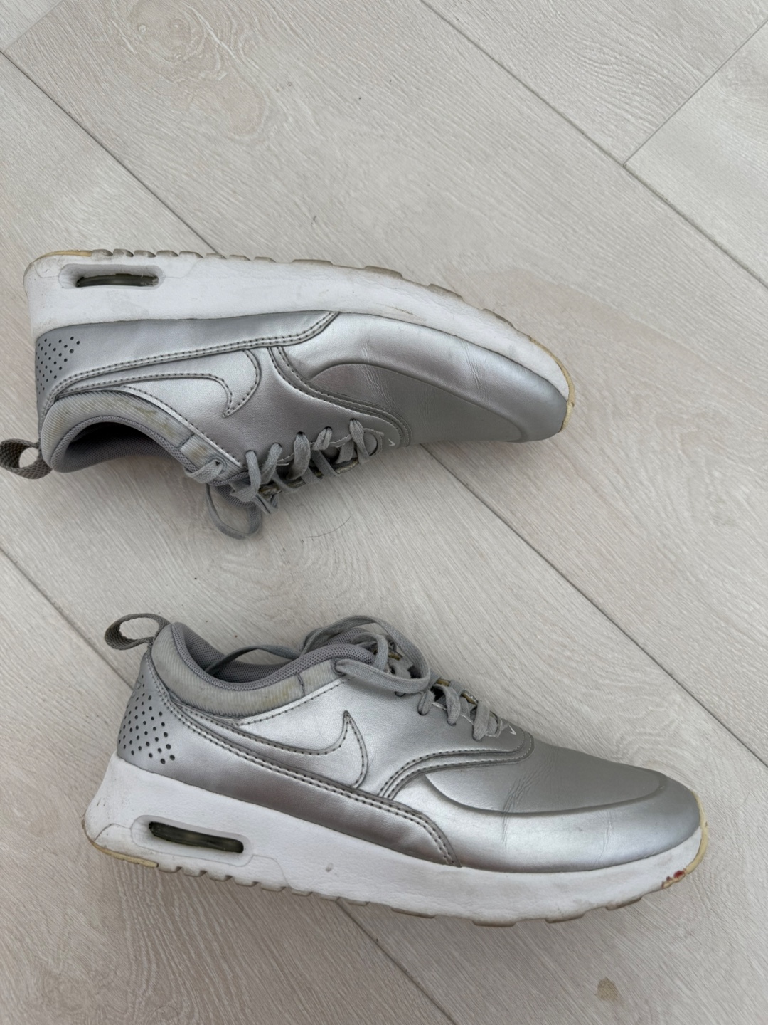 Nike Air Max Thea Premium Silver Sneakers - photo 2