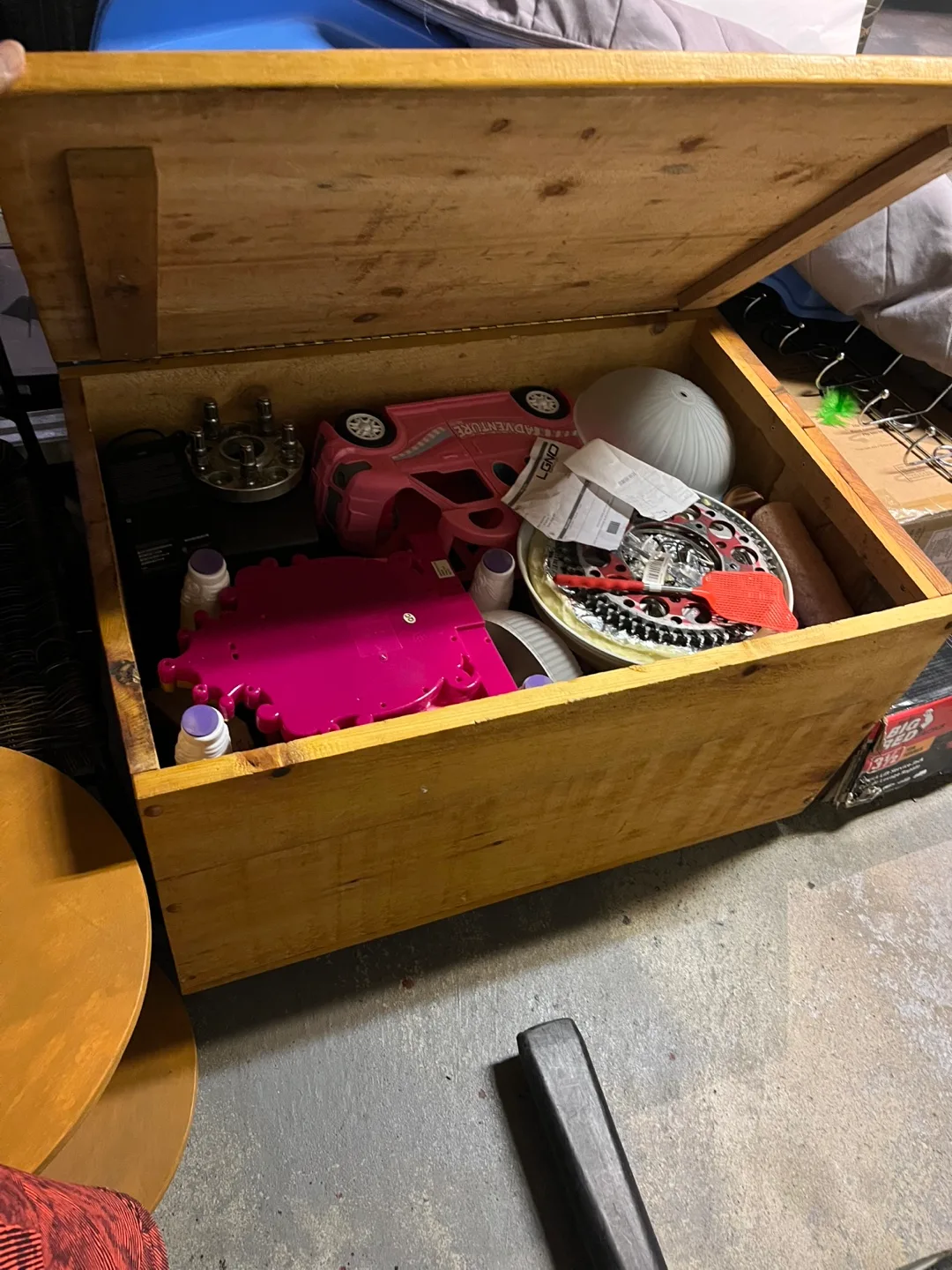 Wooden Storage /bench Chest Toy Box image indicator(3)