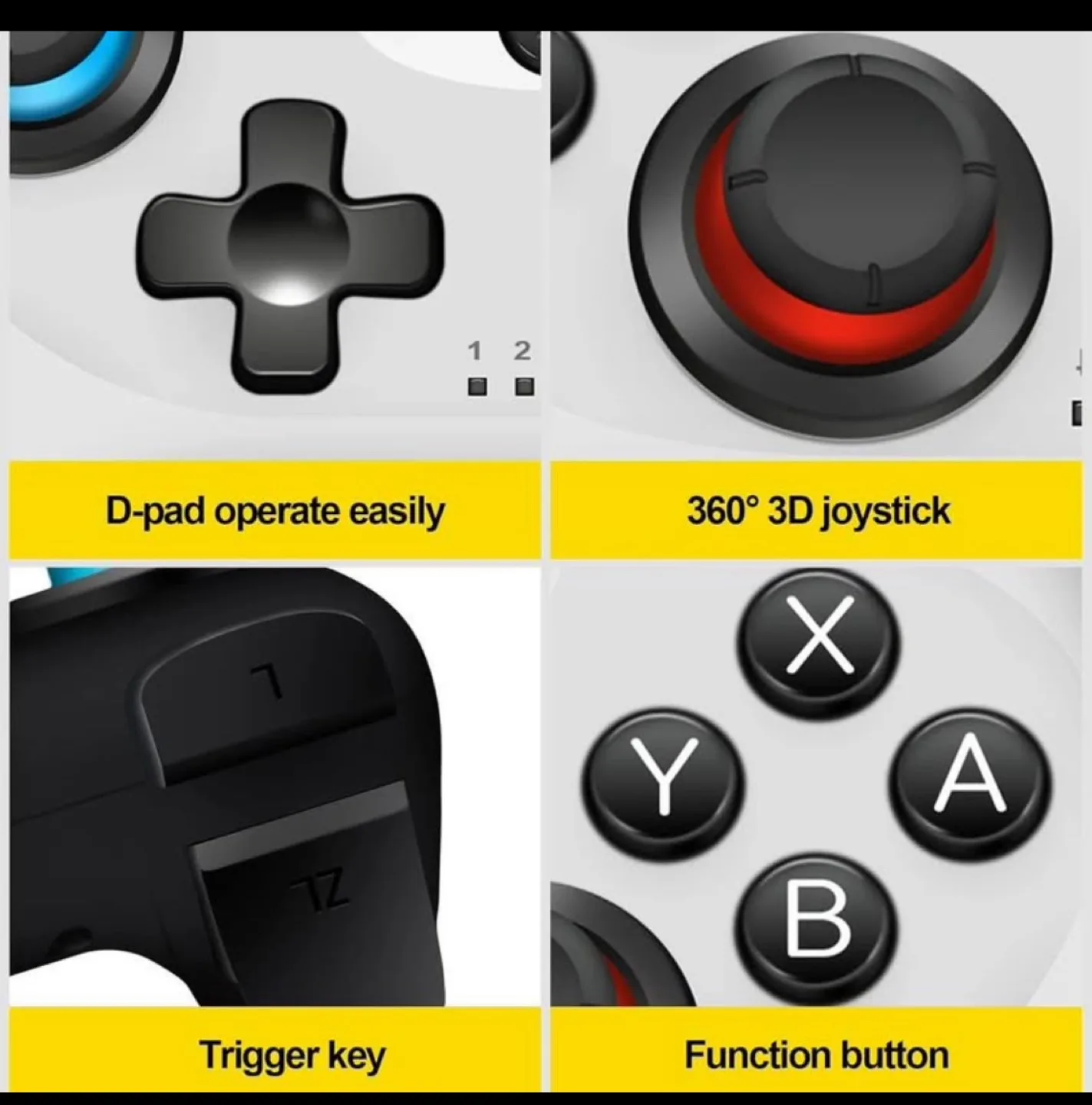 Wireless Controller for Nintendo Switch - White image indicator(9)