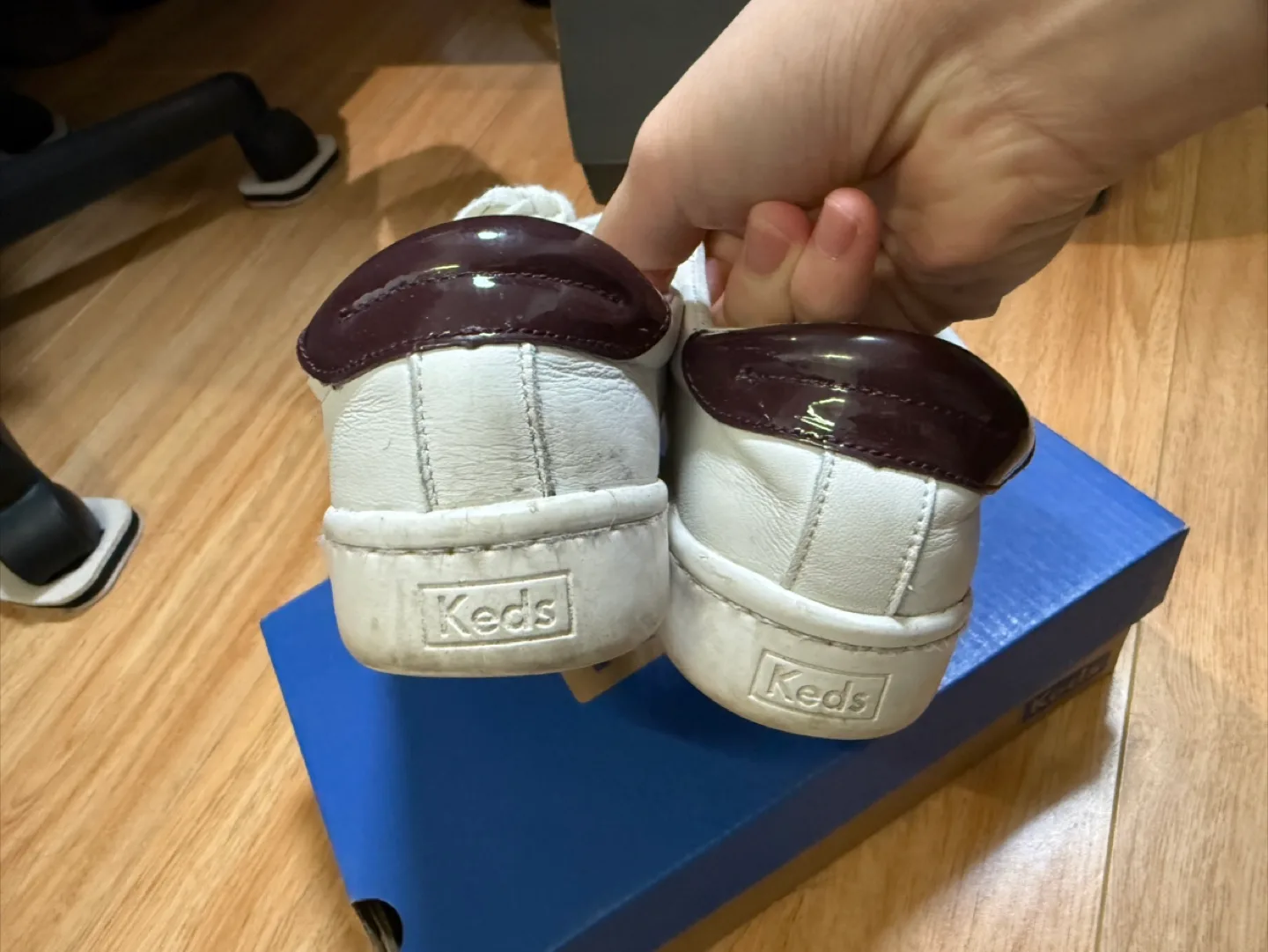 White Leather Keds [Size 7] image indicator(4)