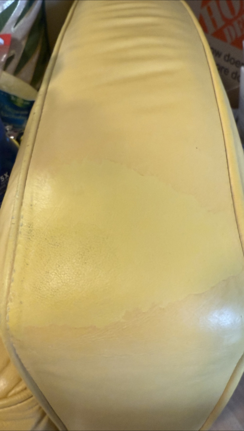 Yellow Leather Armchair - photo 2