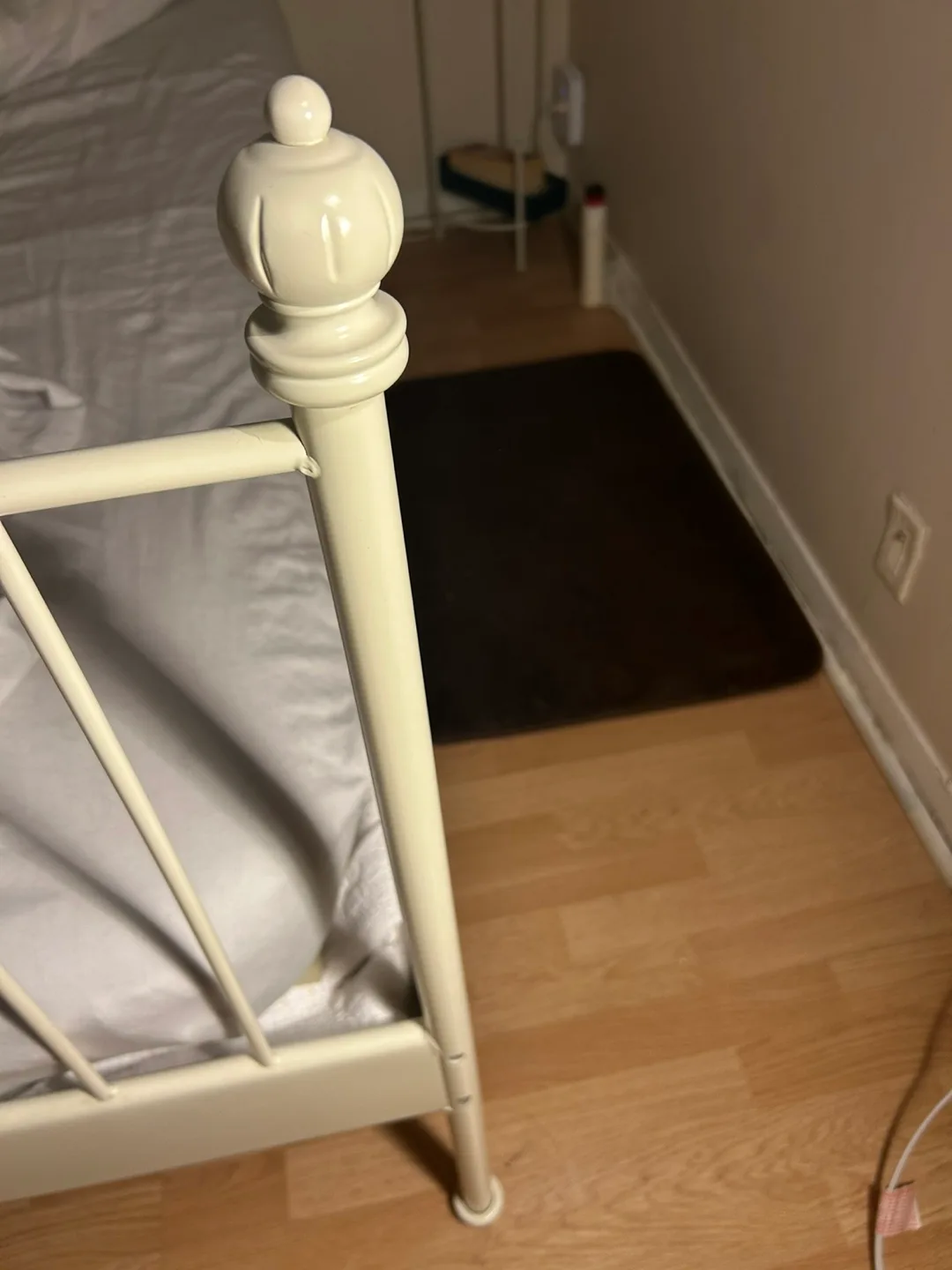 IKEA Metal Bed Frame - White thumbnail