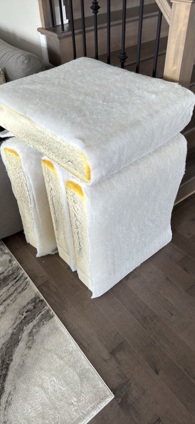 Foam cushion inserts for furniture