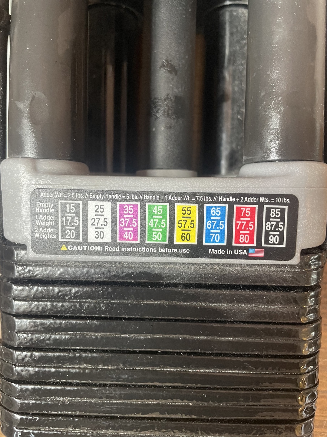 PowerBlock 90lb Adjustable Dumbbells - photo 4
