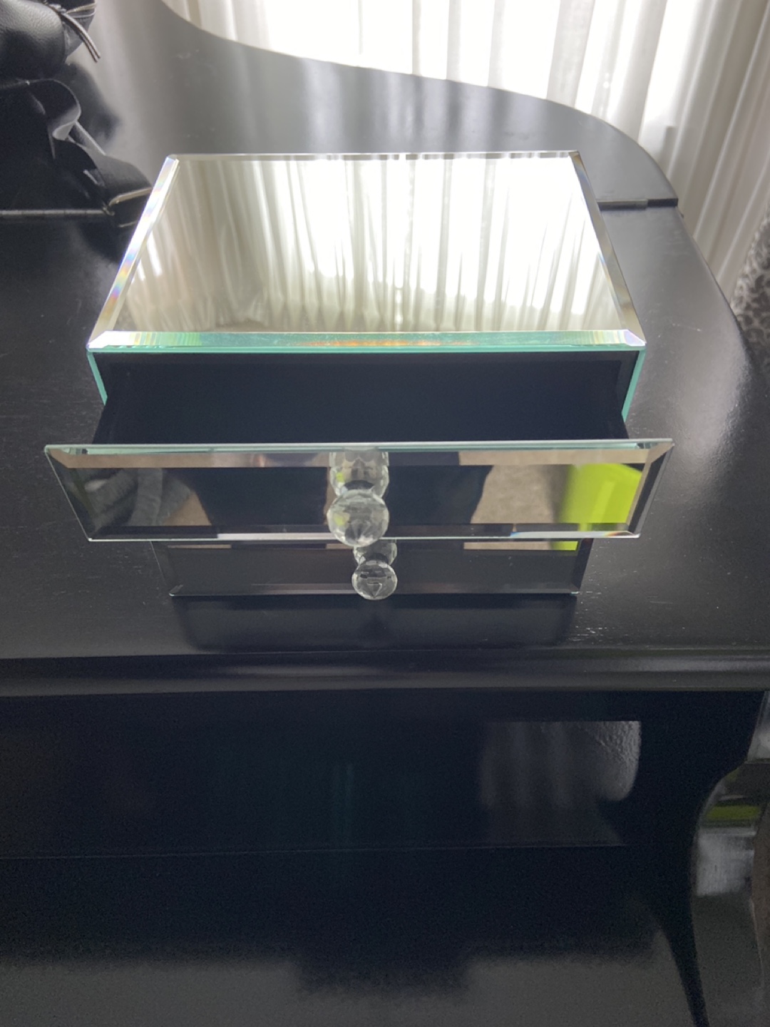 Mirrored Jewellery Box with Three Drawers - photo 2