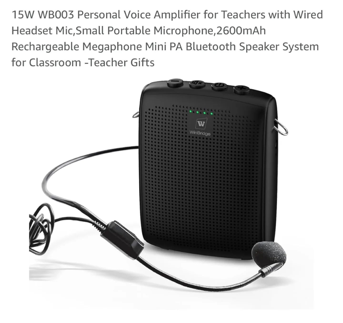 SANMIC 15W Portable Voice Amplifier with Headset Microphone thumbnail