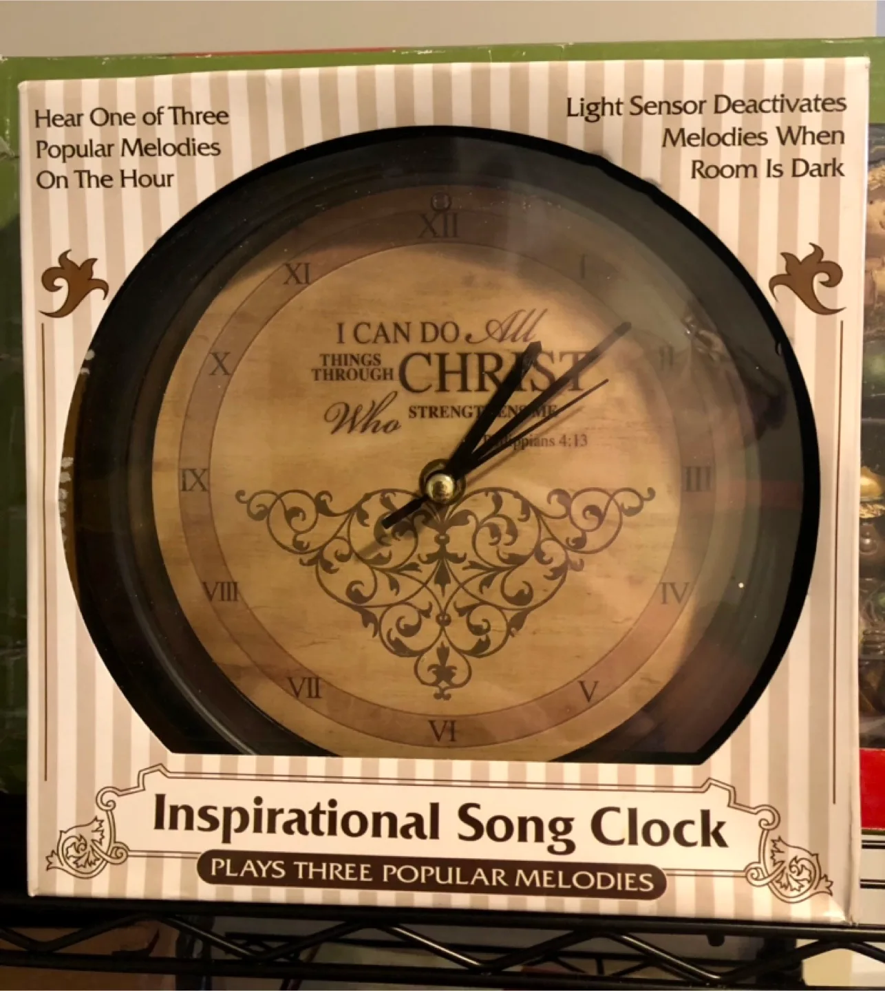 Inspirational wall clock with Bible verse 🧡 thumbnail