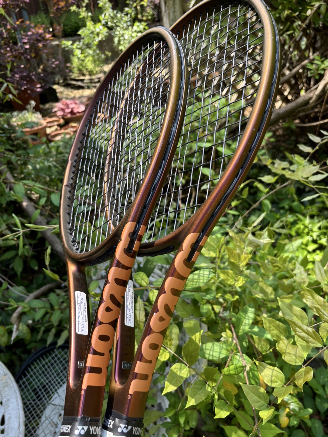 Used Wilson Pro-Staff 97 V14 4 3/8 Tennis Racquets (2)