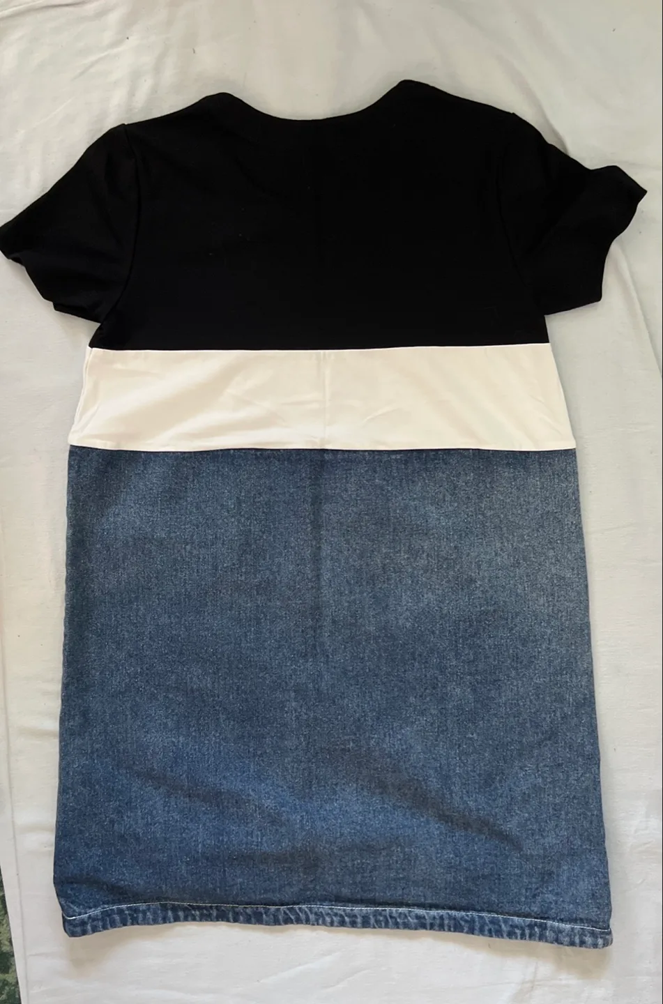 🍒Women's Colour-Block Denim Dress image indicator(2)