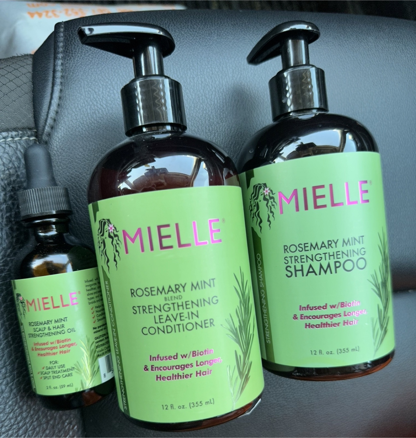 Mielle Rosemary Mint Strengthening Hair Care Set