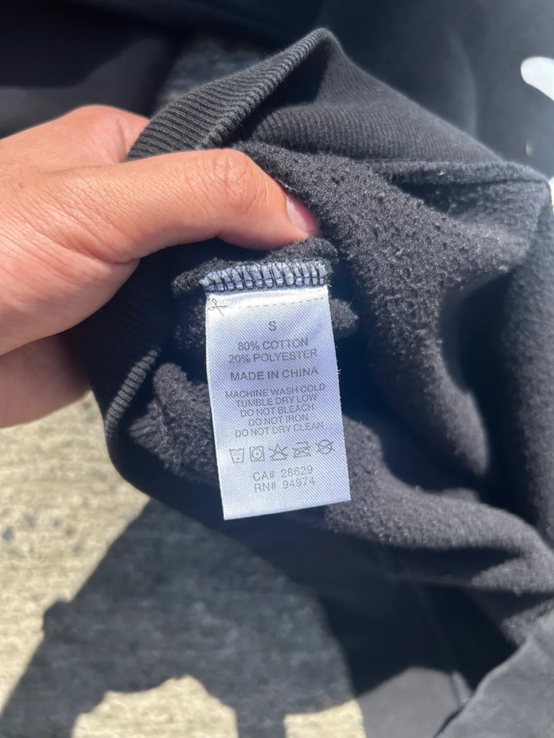 Stüssy Black Crewneck Sweatshirt Size Small image indicator(6)