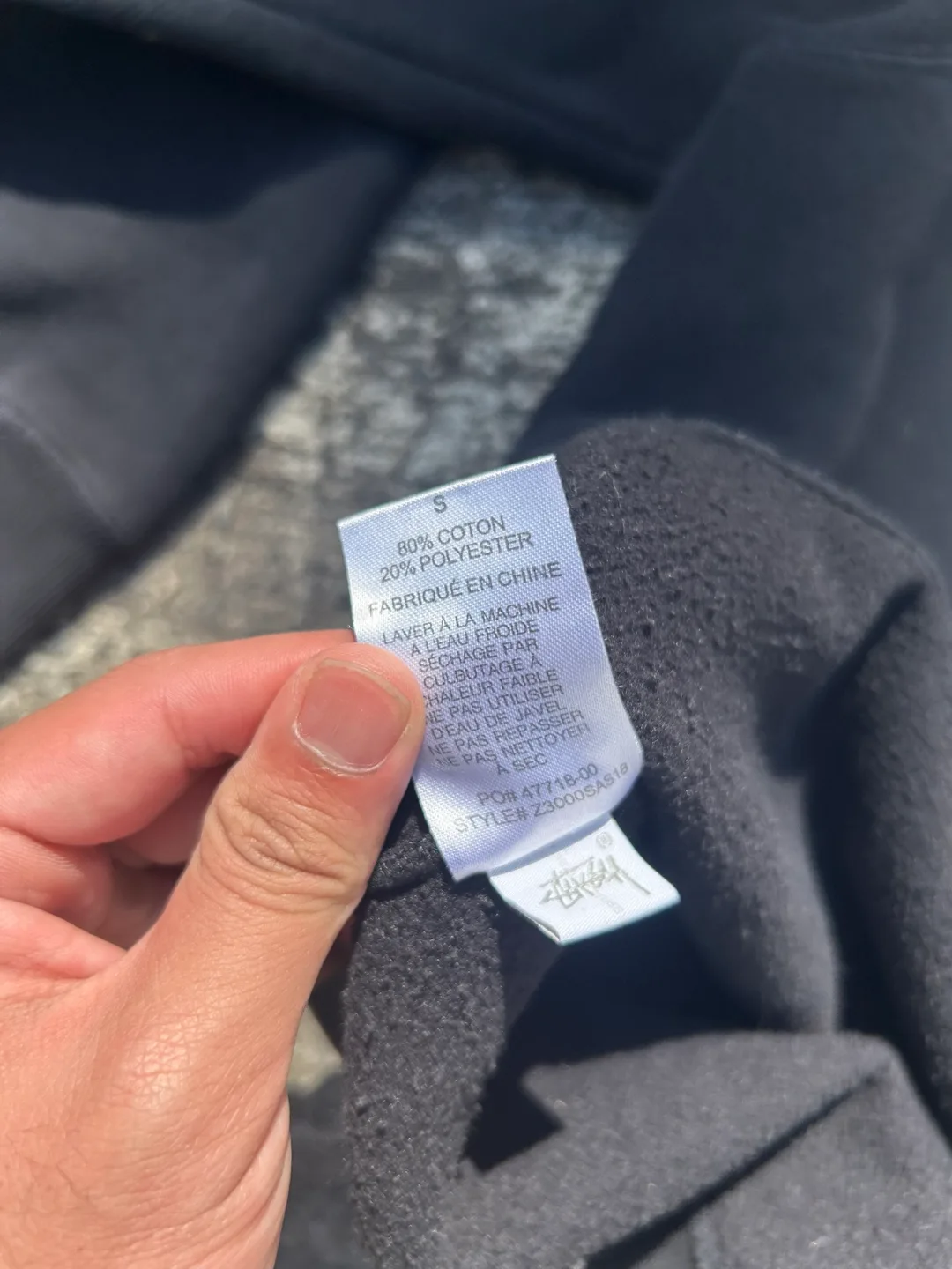 Stüssy Black Crewneck Sweatshirt Size Small image indicator(7)