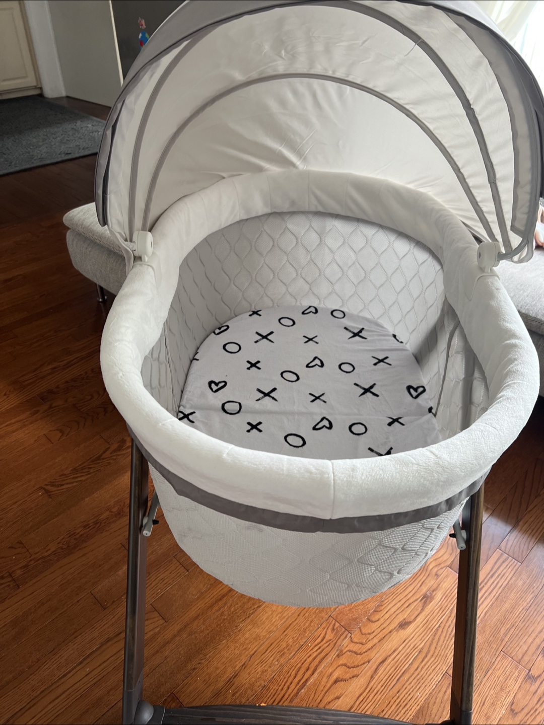 Ingenuity FoldAway Rocking Wood Bassinet - Carrington