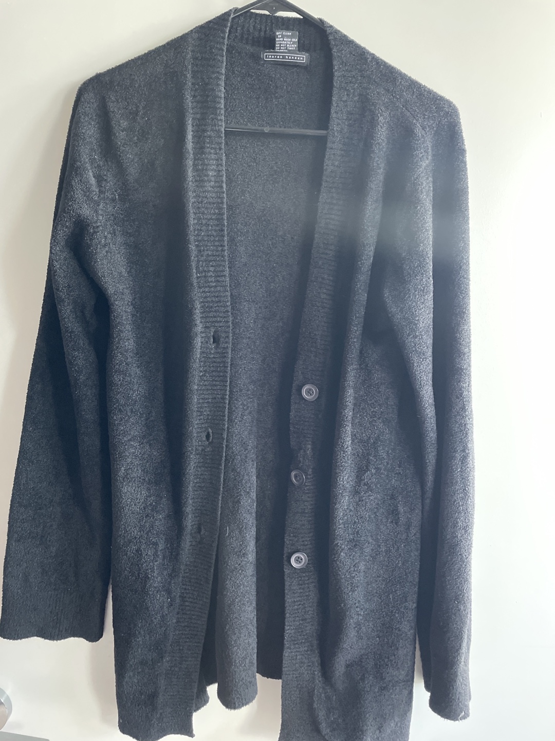 Lauren Hansen Black Cardigan Sweater