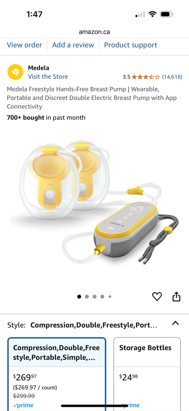 Medela Freestyle Hands-Free Double Electric Breast Pump - photo 2