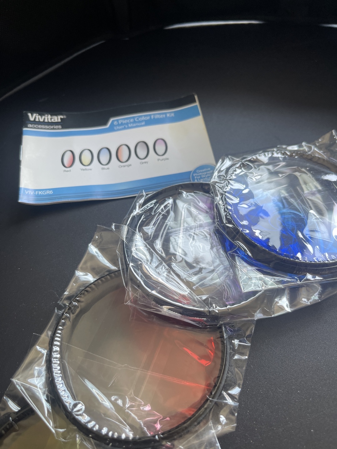 72mm Vivitar 6-Piece Multi-Coated Rotating Color Filter Set - photo 2