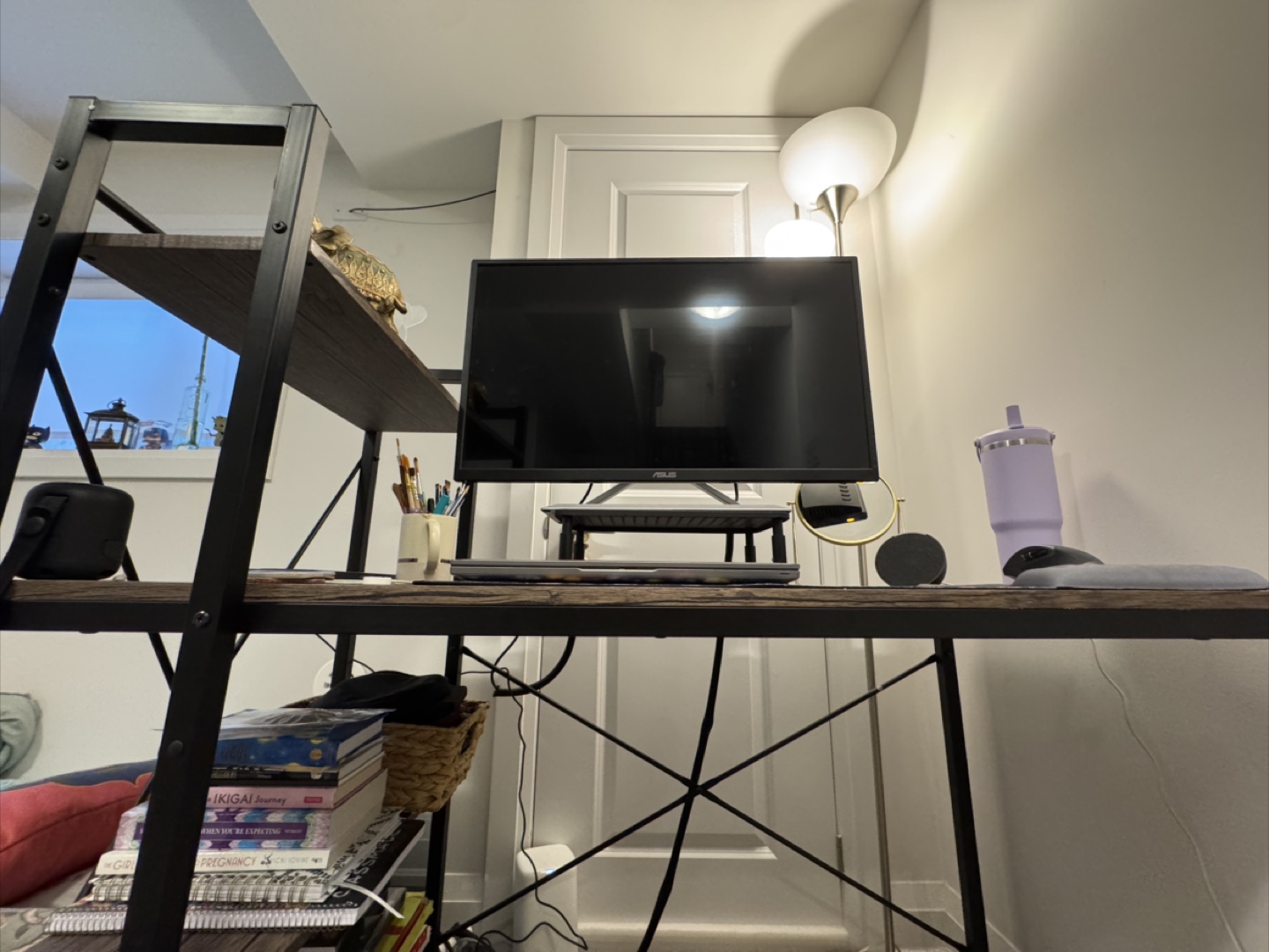 Computer Desk with Built-in Bookshelves - photo 5