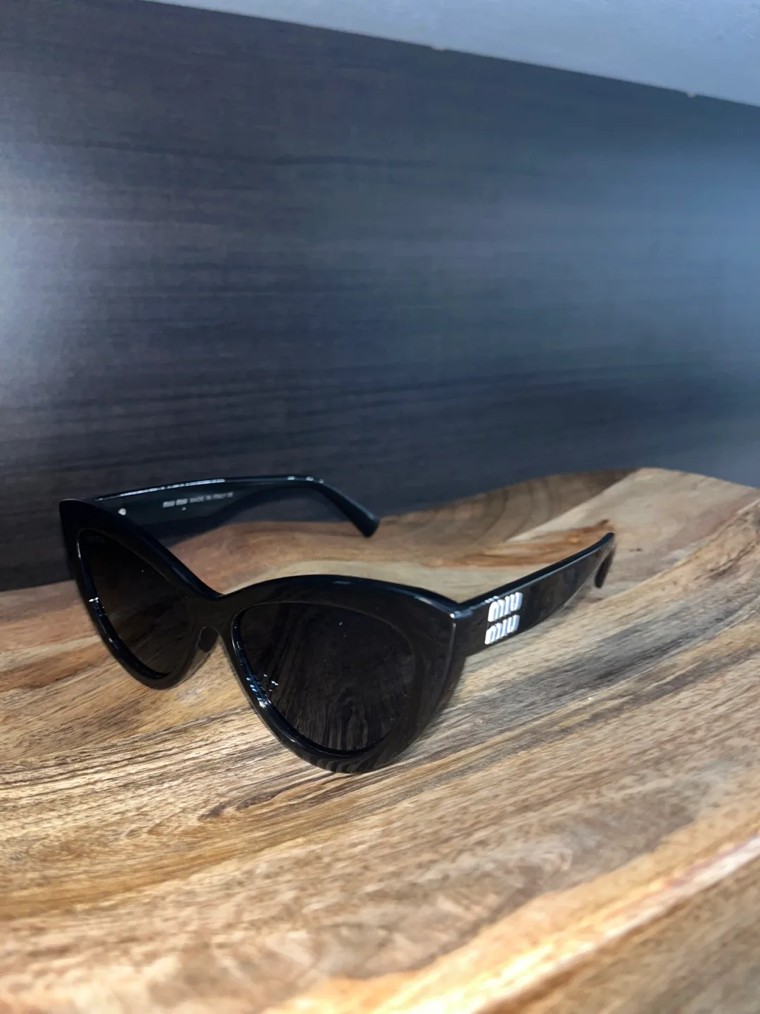 Miu Miu Black Cat Eye Sunglasses image indicator(2)