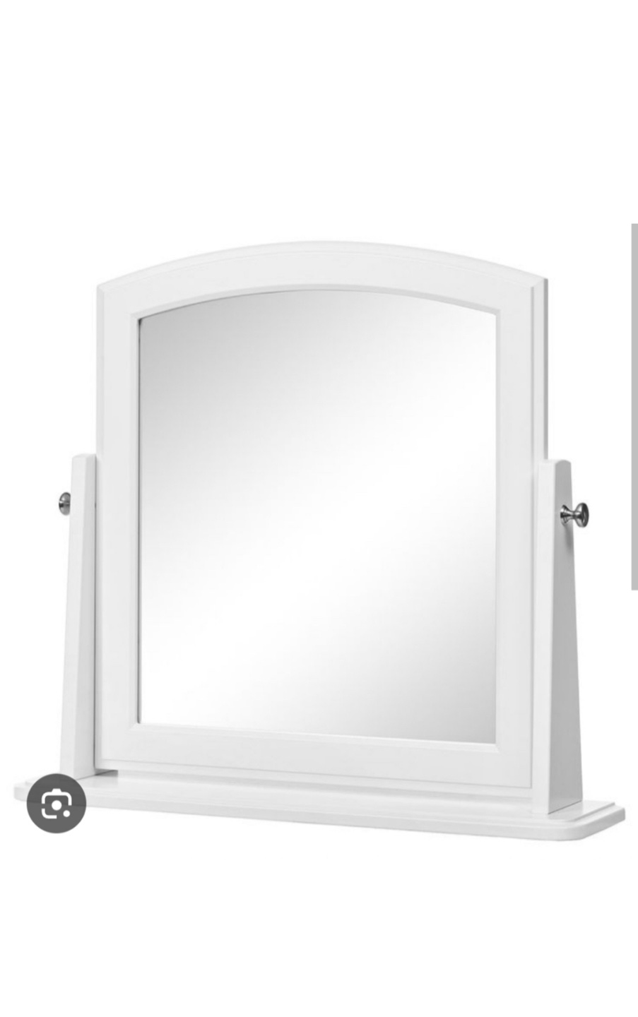 IKEA Tyssendal White Tabletop Mirror - photo 3