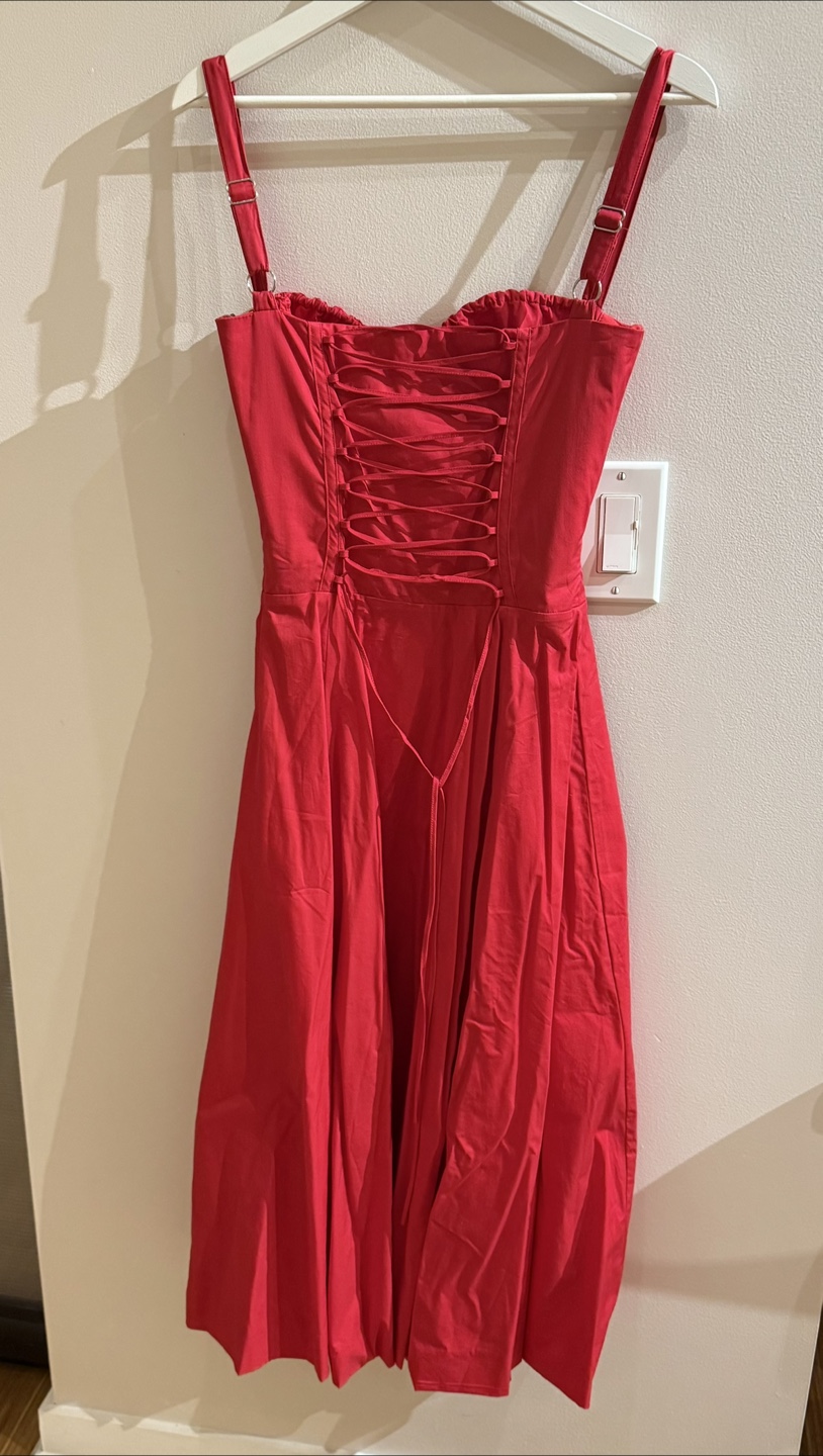 House of CB carman red Midi Dress Size Small - photo 4