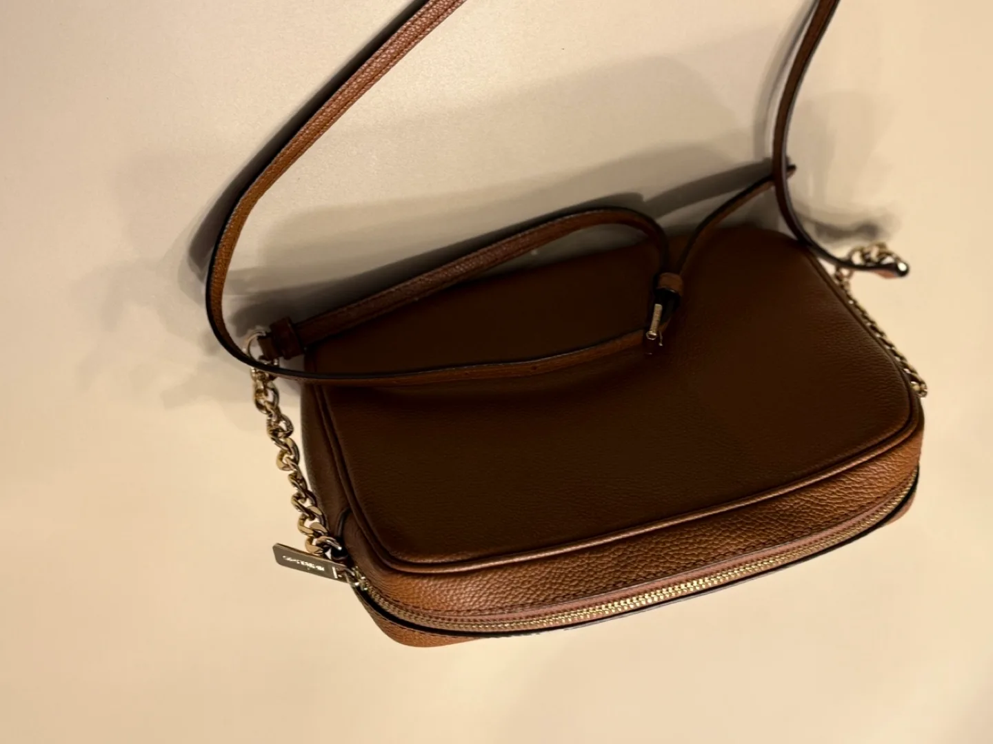 Michael Kors Brown Leather Crossbody Bag image indicator(5)