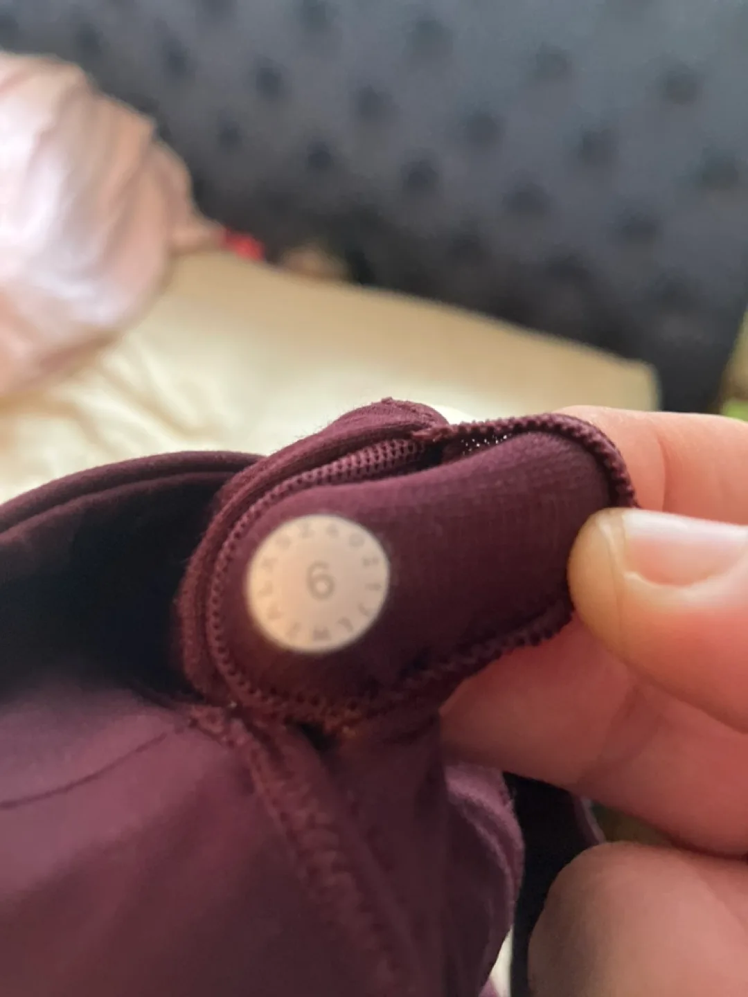 Lululemon Burgundy Racerback Sports Bra - Size 6 image indicator(3)