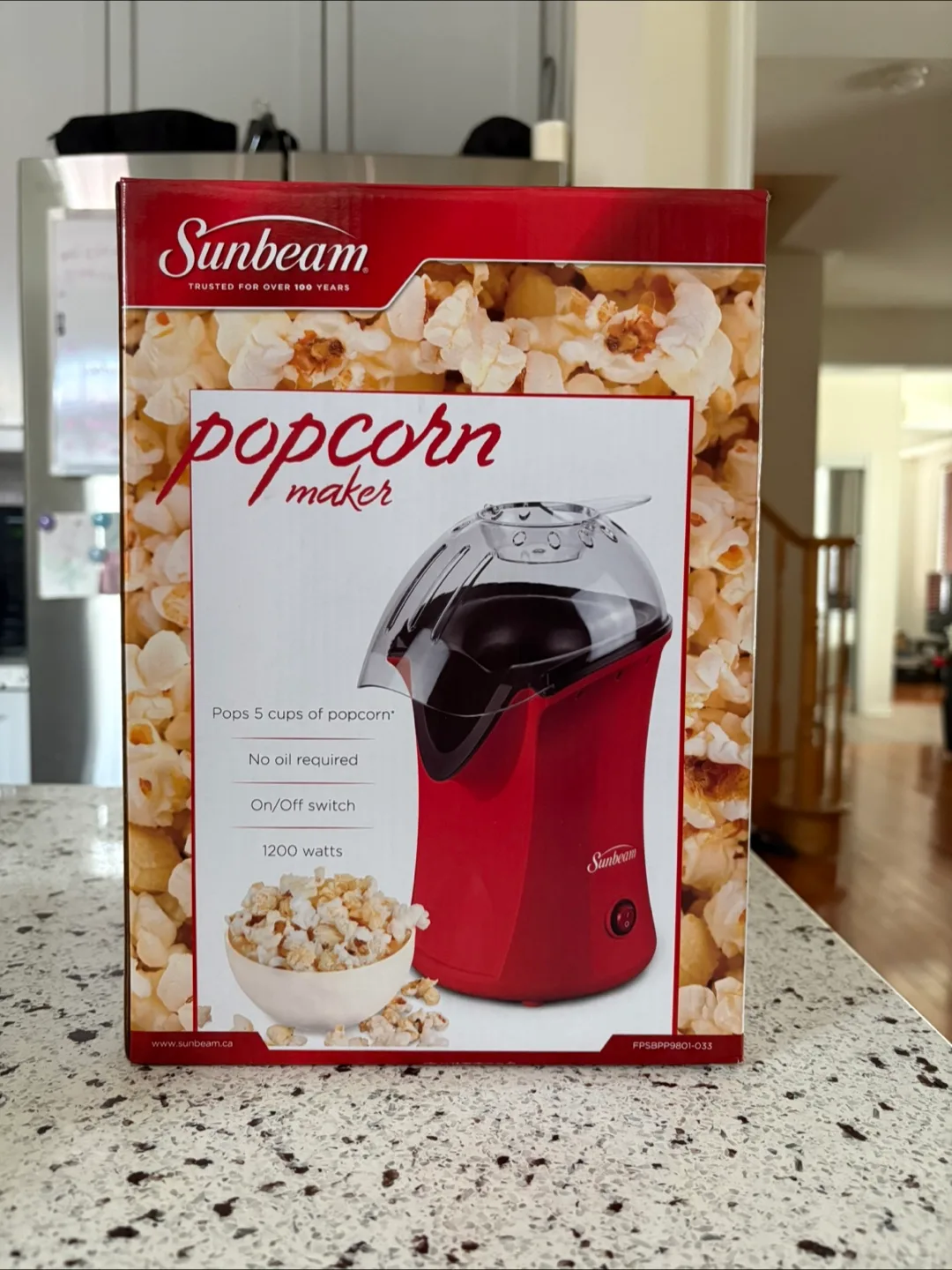 Popcorn Maker - Red - Like New in Box thumbnail