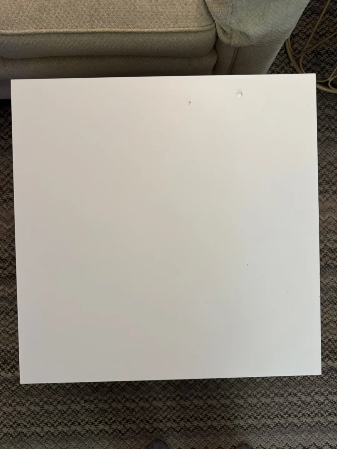 White Square Ikea Lack End Table image indicator(2)