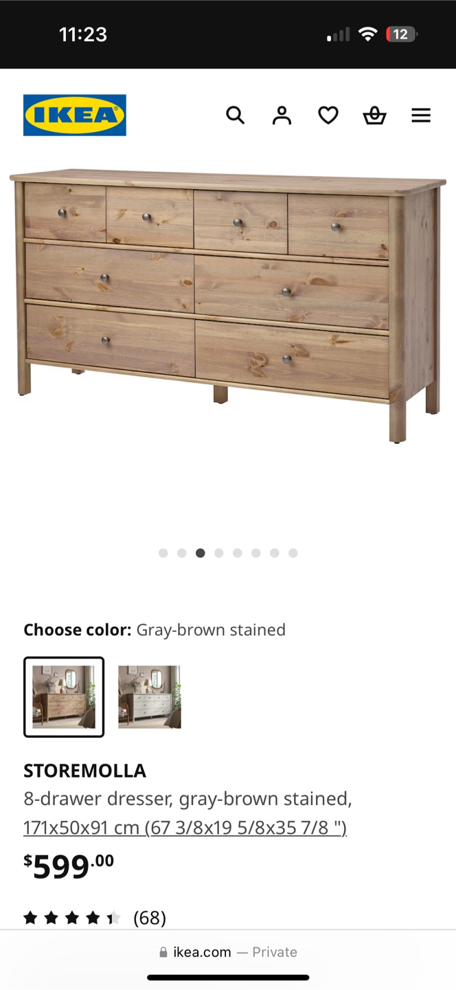 Black/brown ikea dresser - photo 4