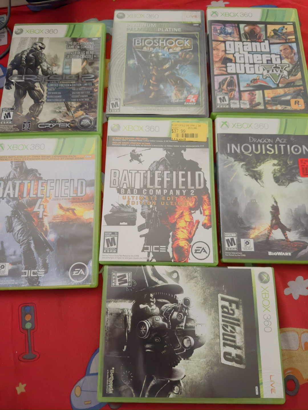 Xbox 360 Console, Games, and Controllers - photo 3