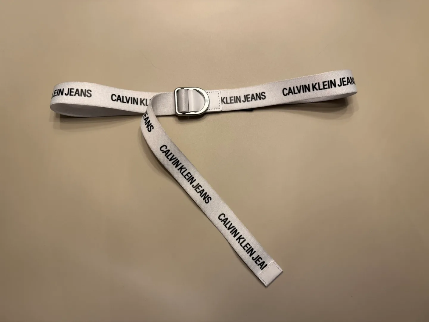 Calvin Klein Jeans White Webbing Belt image indicator(2)