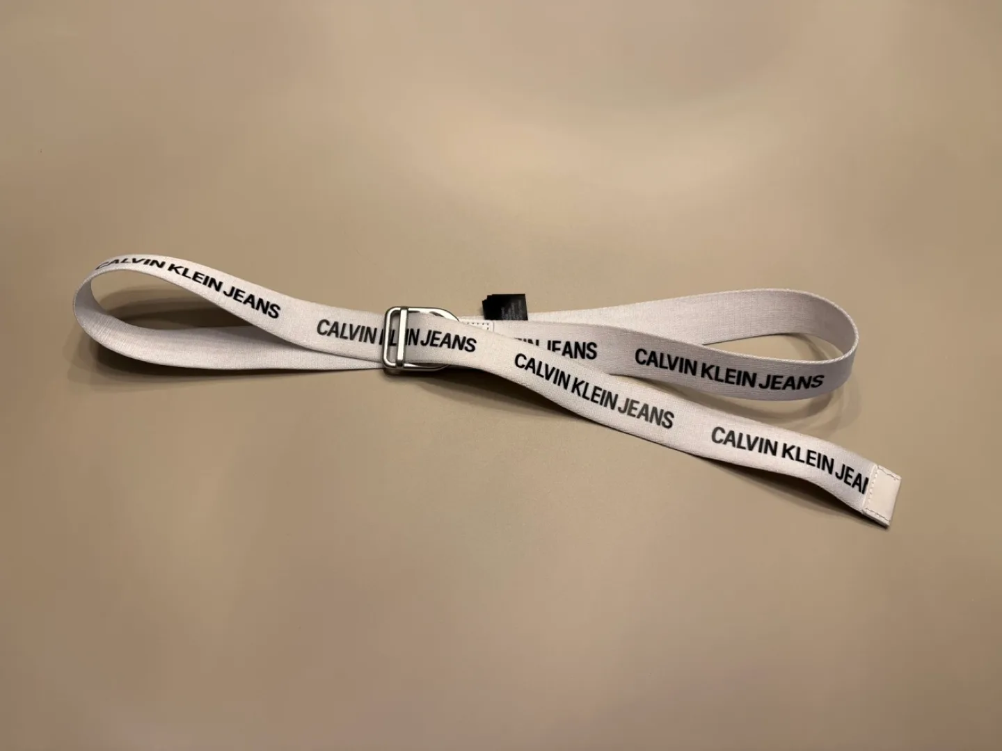 Calvin Klein Jeans White Webbing Belt image indicator(3)