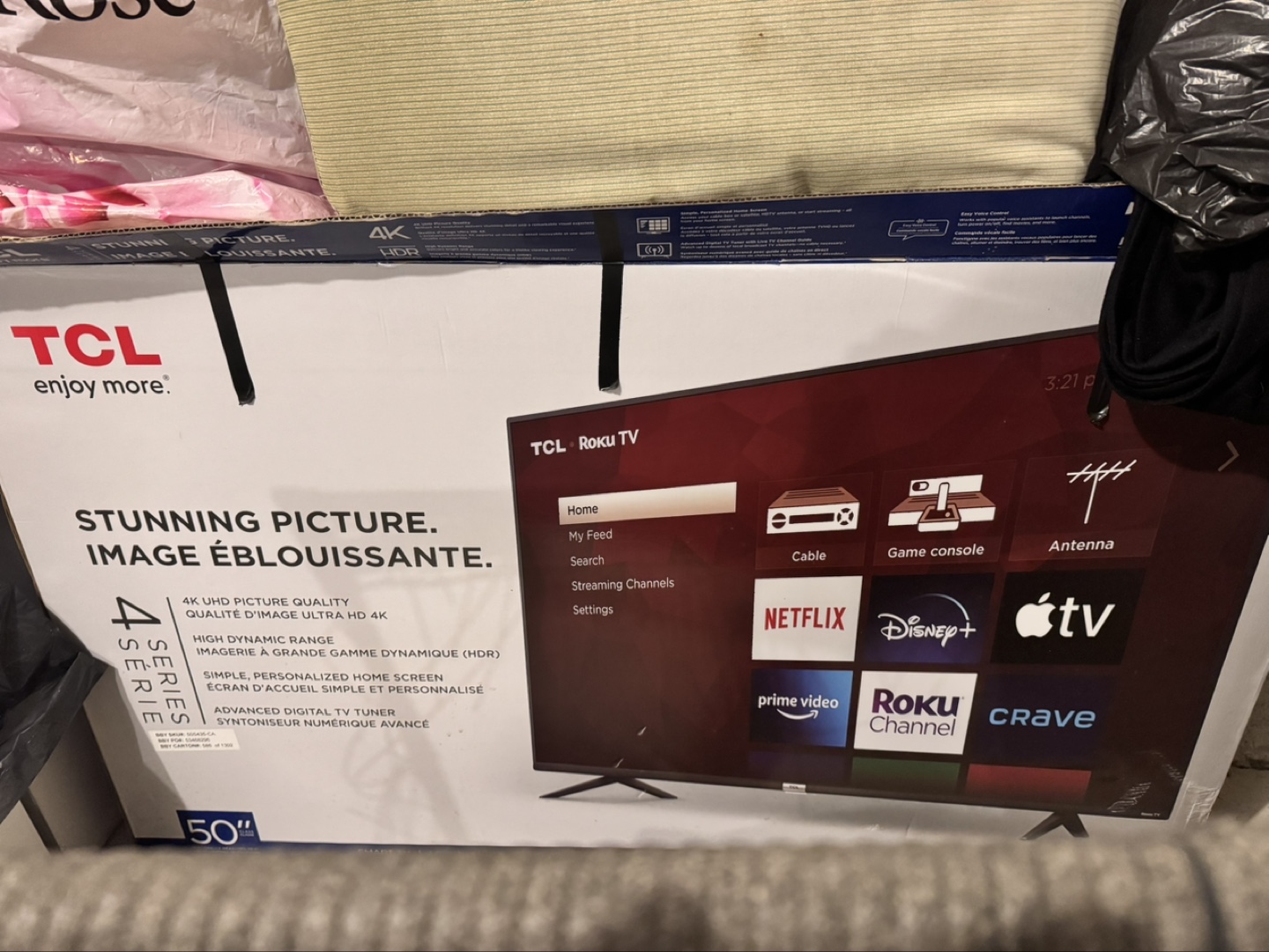 50" TCL Roku TV for sale in well condition ❤️