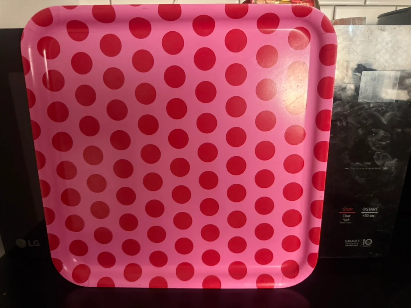 Pink Polka Dot Serving Tray 🧡 image indicator(2)