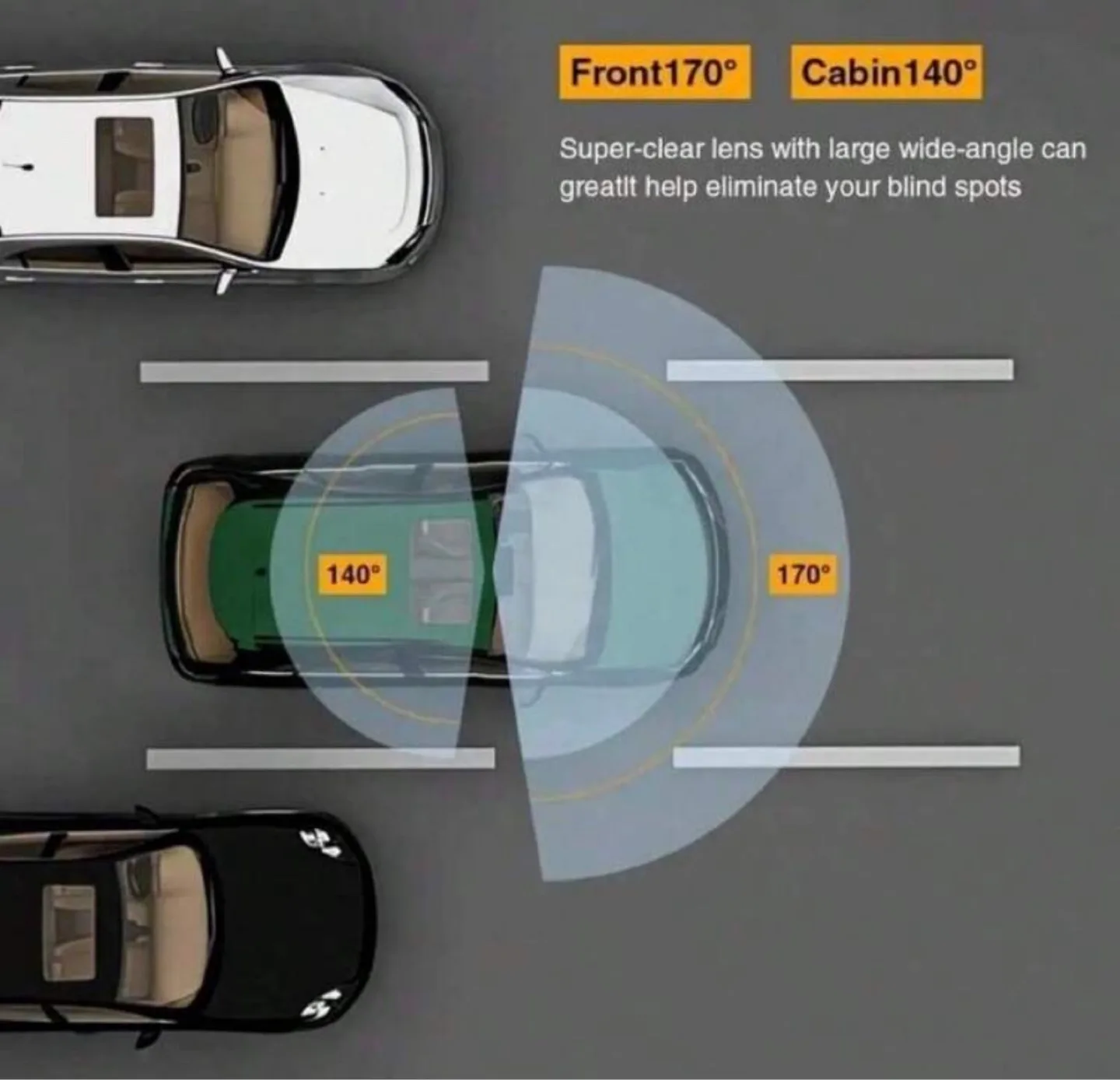 Dual Lens 1080P Dash Cam with Night Vision & Parking Monitor image indicator(4)