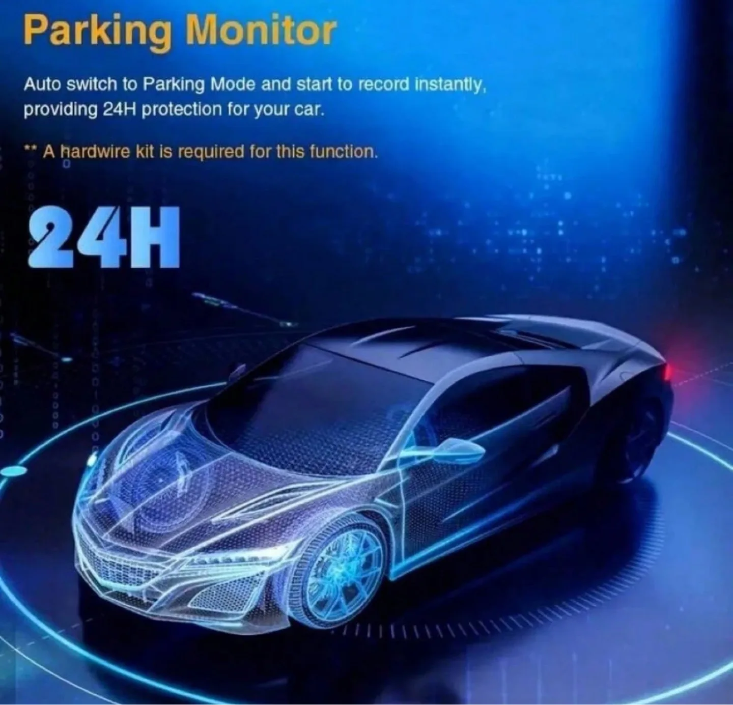 Dual Lens 1080P Dash Cam with Night Vision & Parking Monitor image indicator(5)