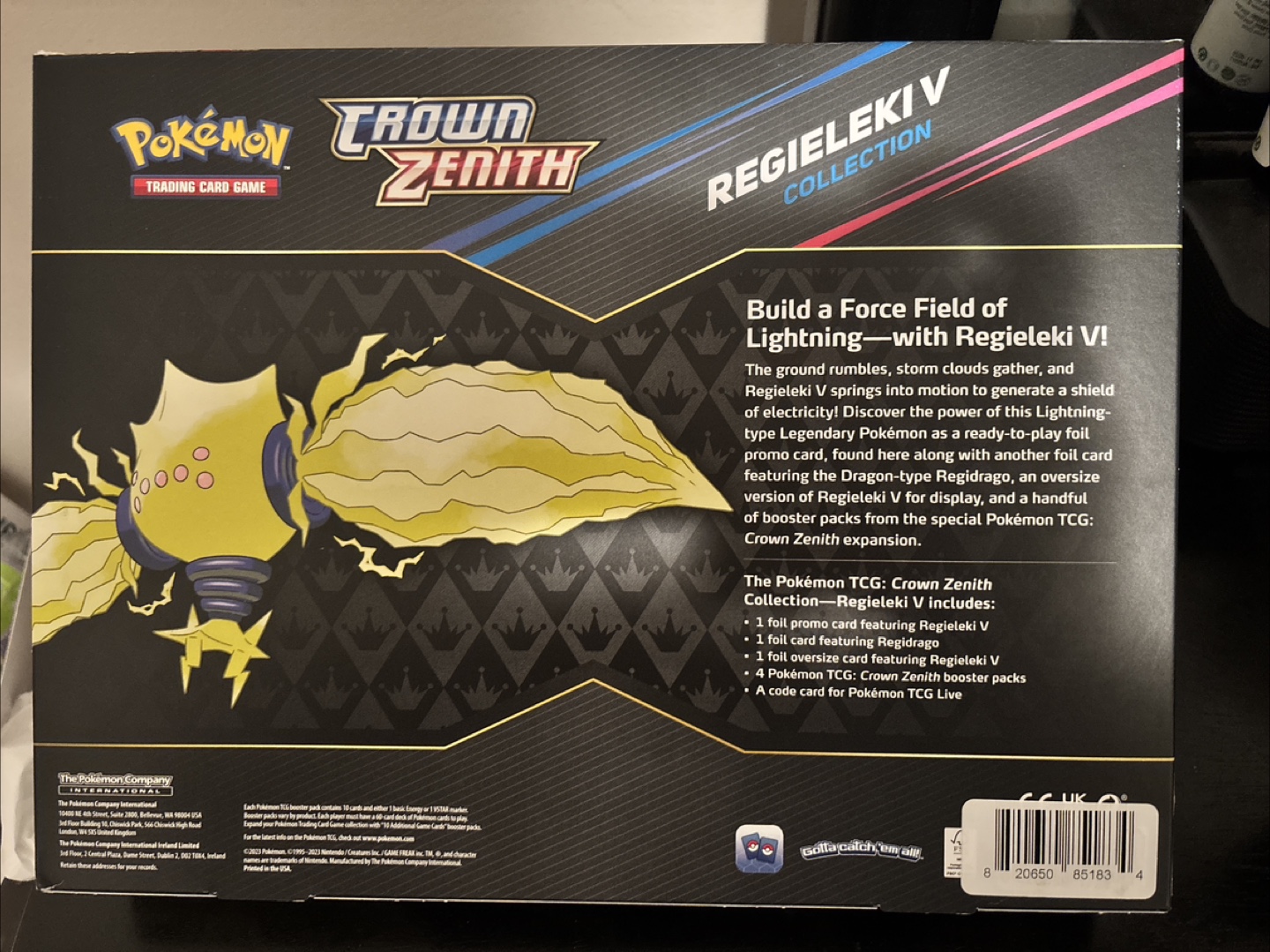 Pokemon TCG: Regieleki V Collection box- Crown Zenith - photo 2