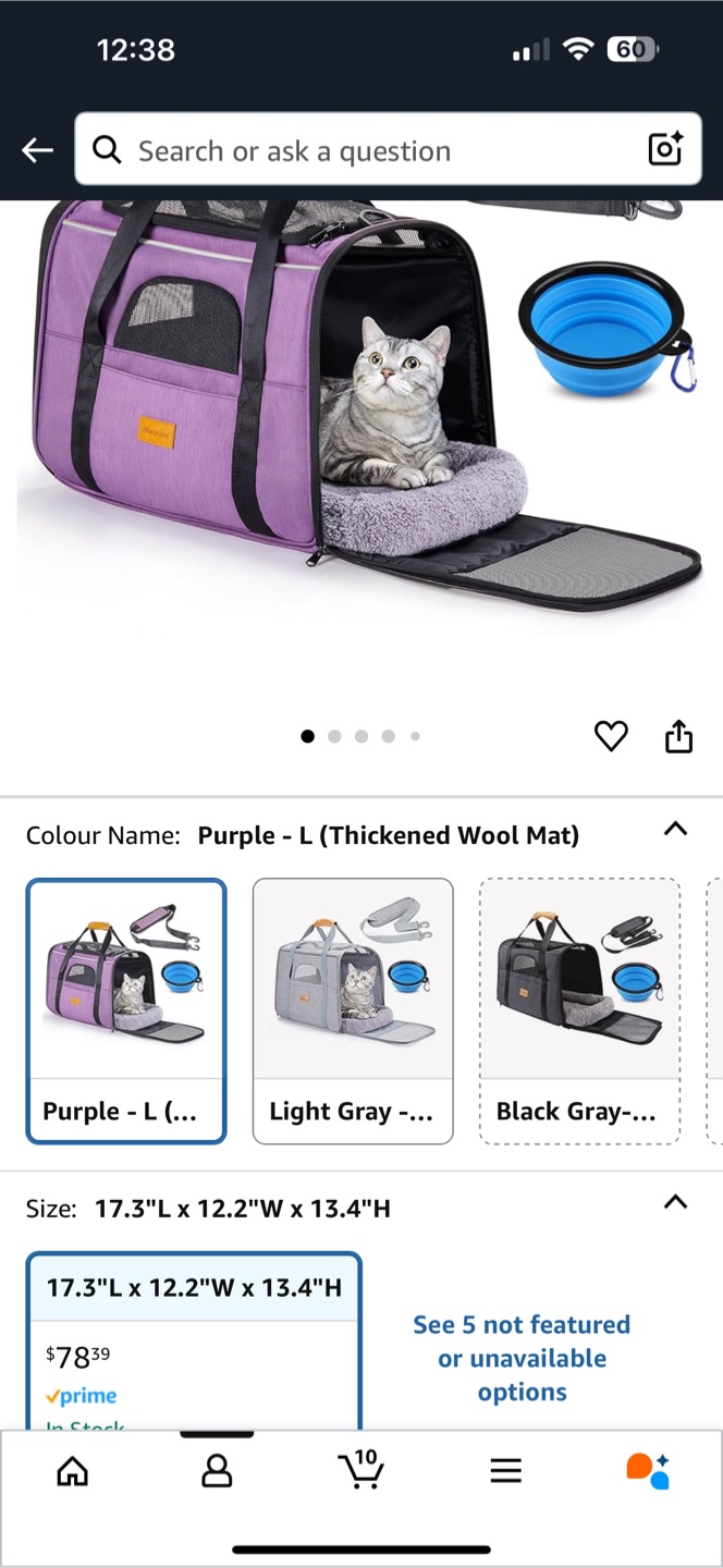 Purple Morpilot Pet Carrier Bag - photo 3