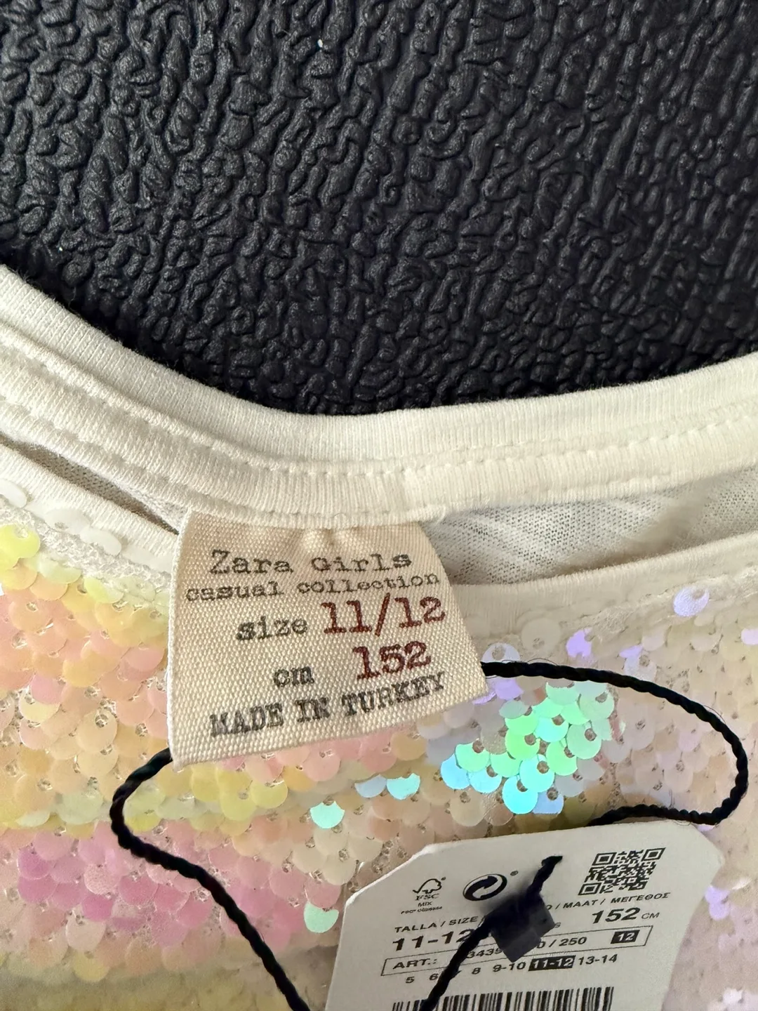 🧡Zara Girls Sequin Top Size 11-12 image indicator(4)