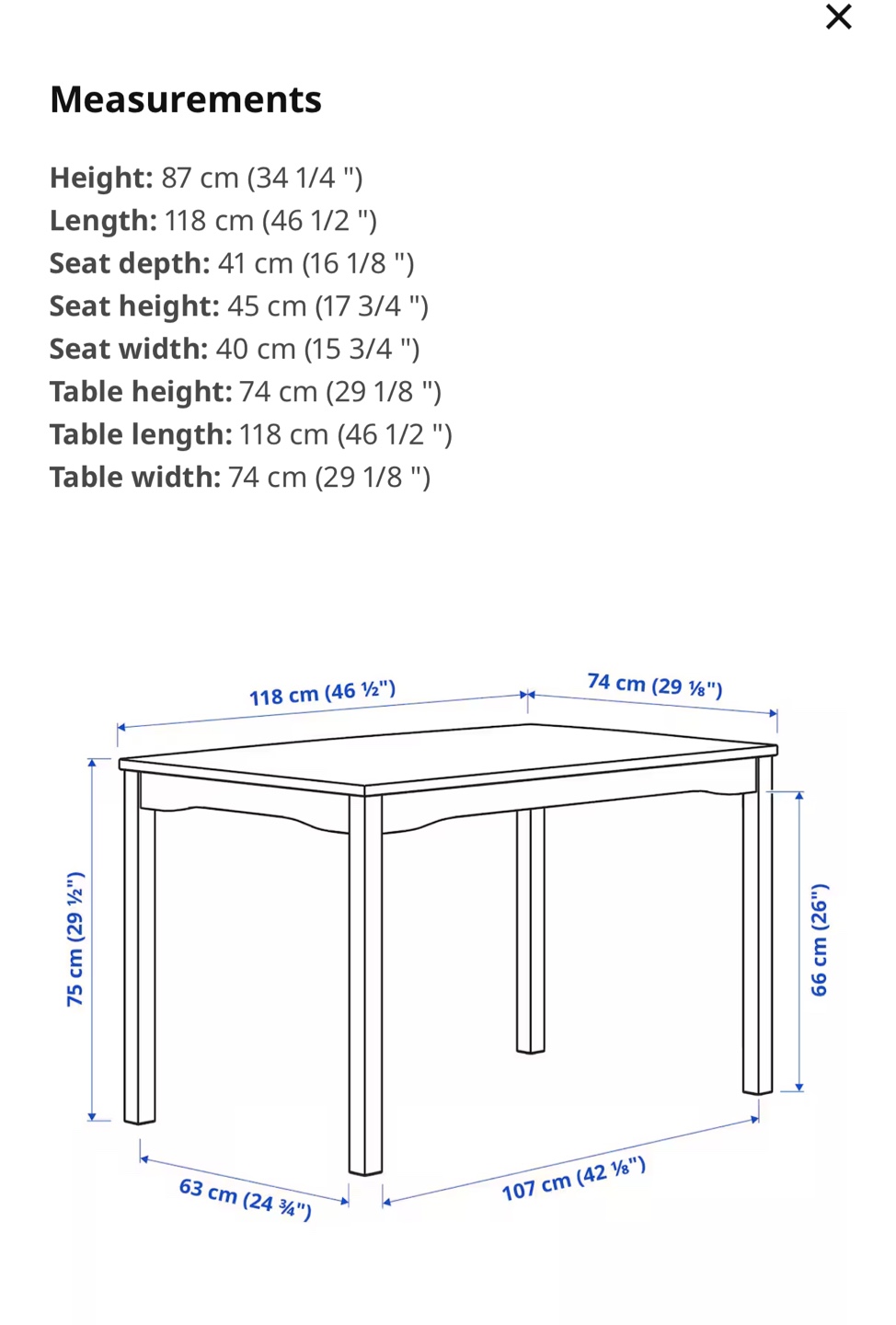 IKEA HAGERNAS Table and Chairs Set - photo 5