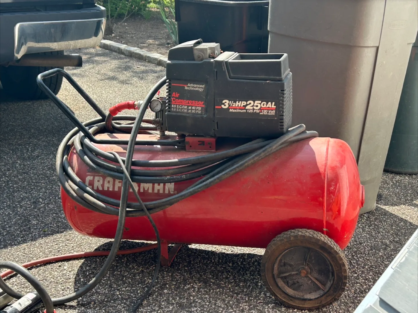 Craftsman 3 1/2 HP 25 Gallon Air Compressor thumbnail