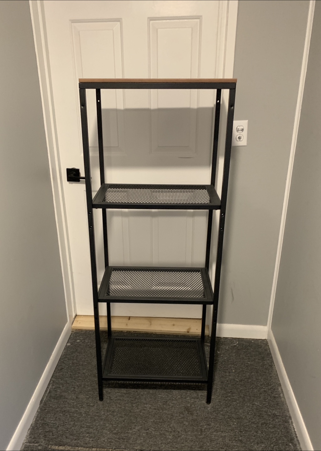 IKEA FJÄLLBO Black Shelf Unit