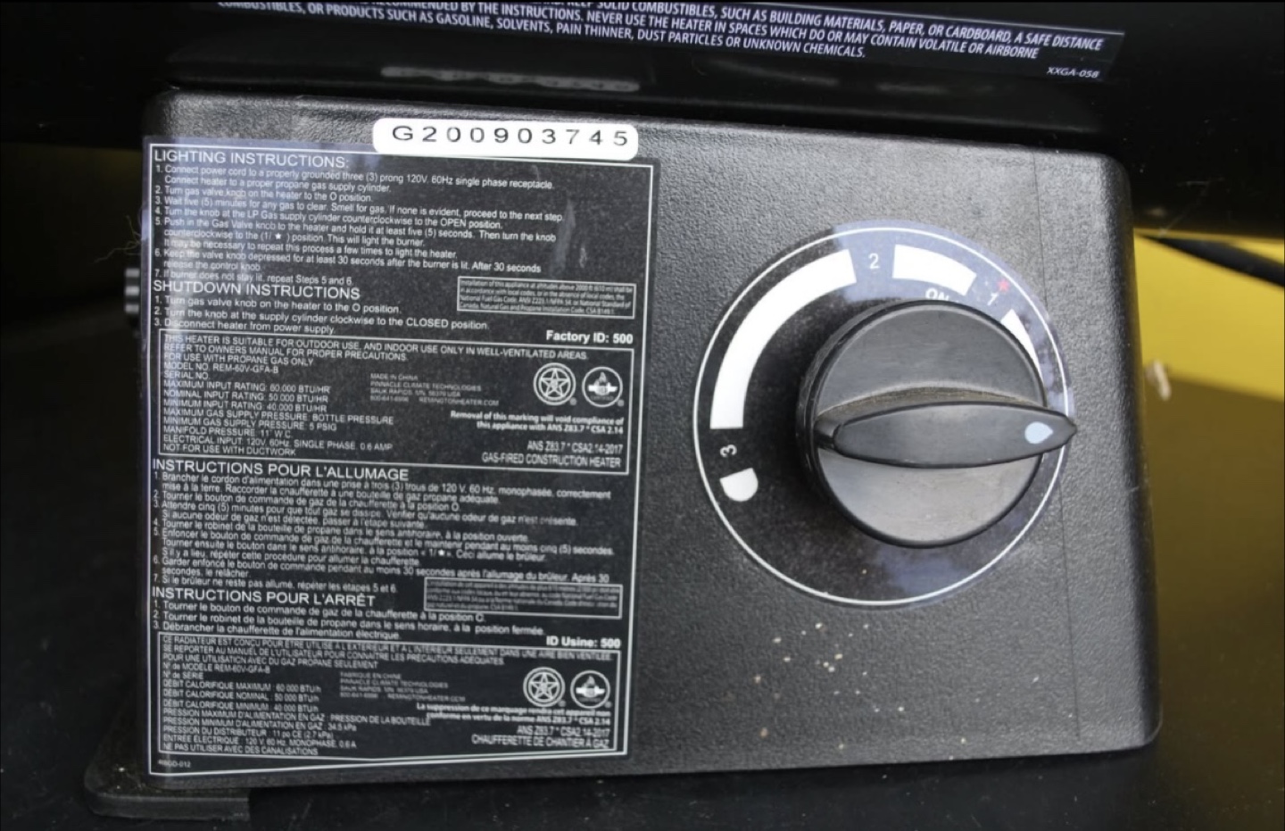 Remington 40-60,000 BTU Portable Propane Heater - photo 4