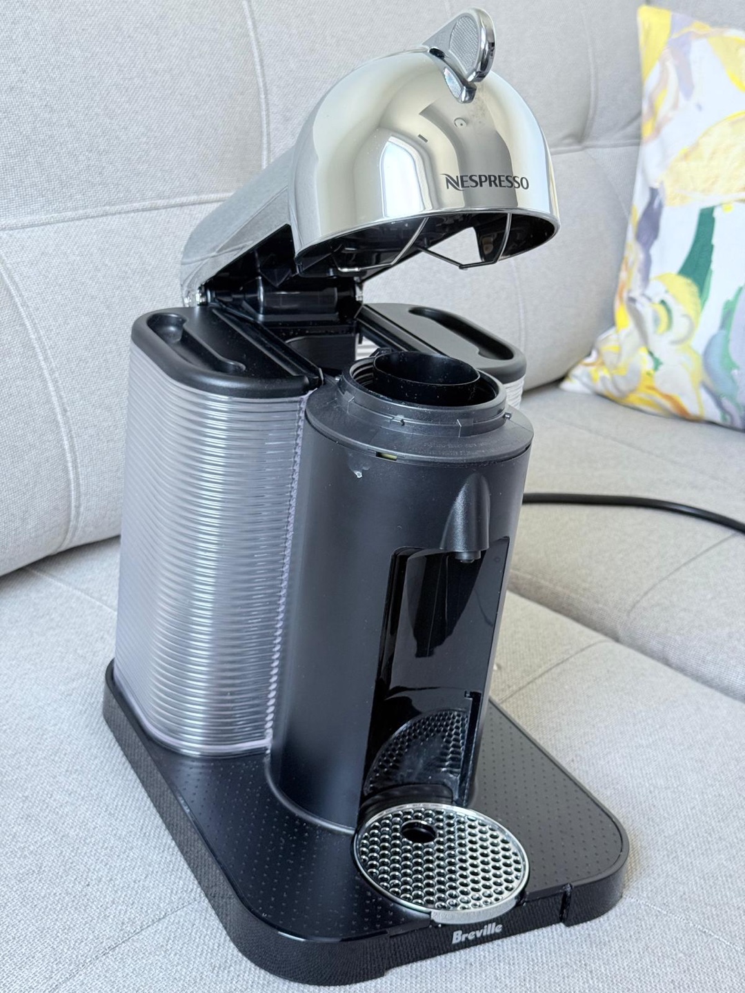 Nespresso Vertuo Coffee & Espresso Machine by Breville, Chrome - photo 2