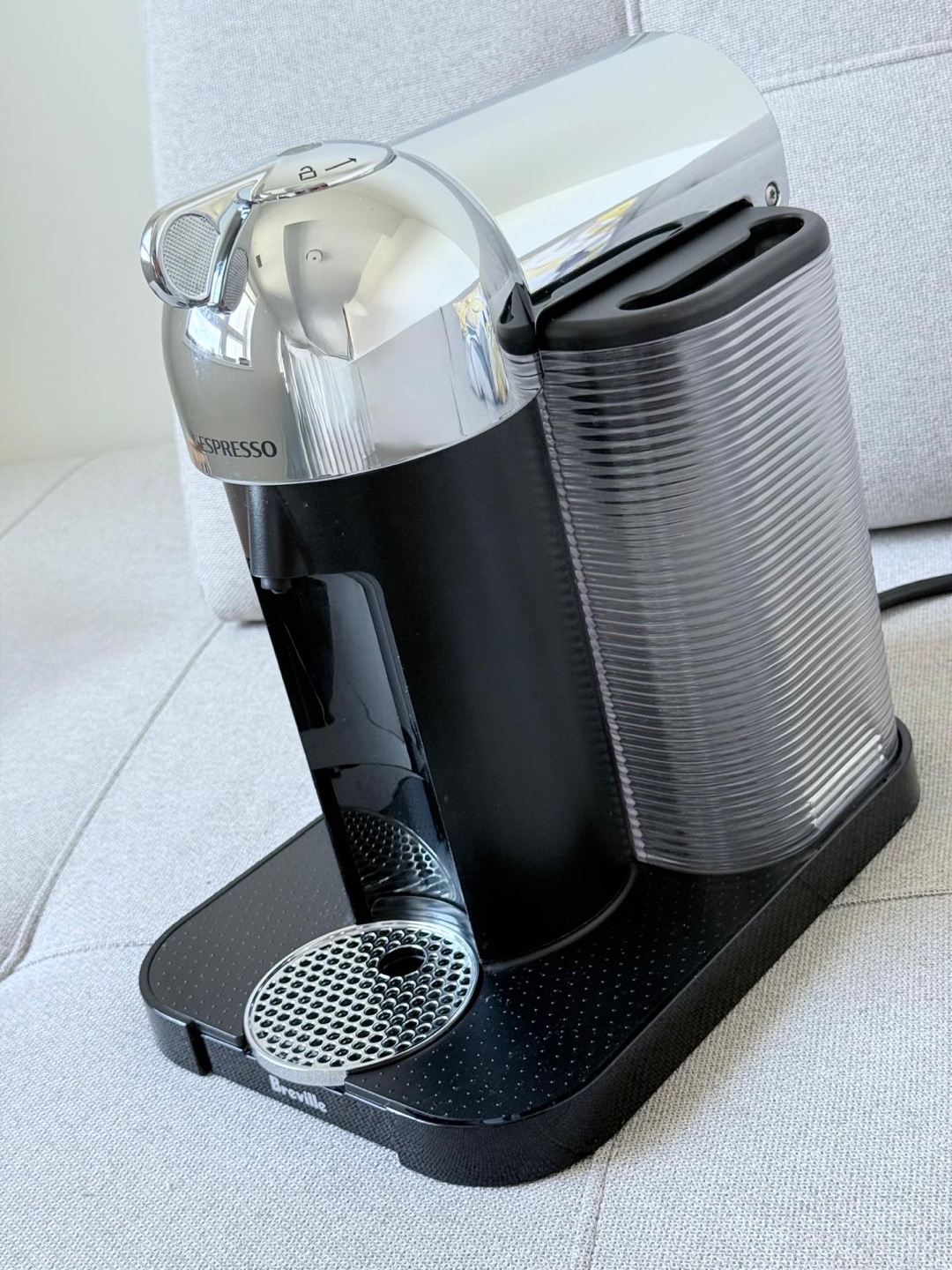 Nespresso Vertuo Coffee & Espresso Machine by Breville, Chrome