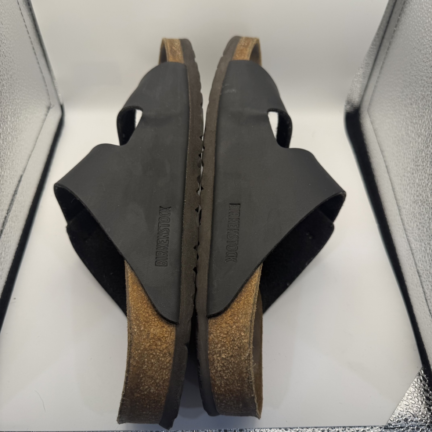 Birkenstock Arizona Black Leather Sandals Size 42 - photo 5