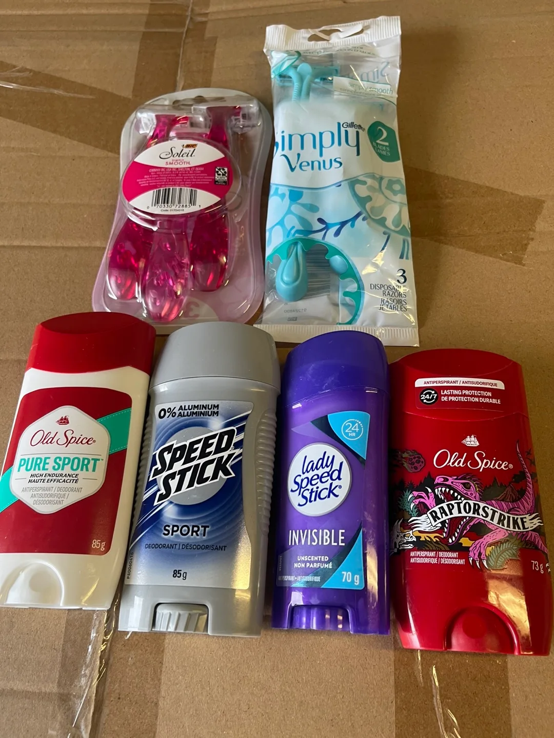 Variety Pack of Deodorants and Razors 3 for 10 thumbnail