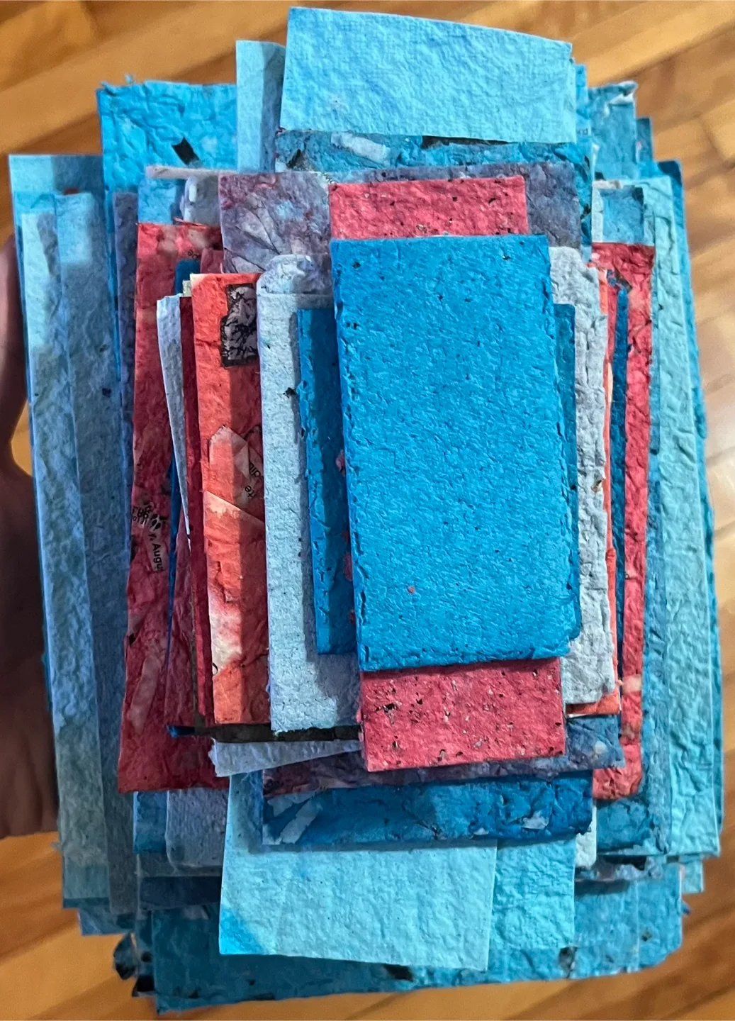 Handmade Paper Sheets - Assorted Colours and Textures thumbnail